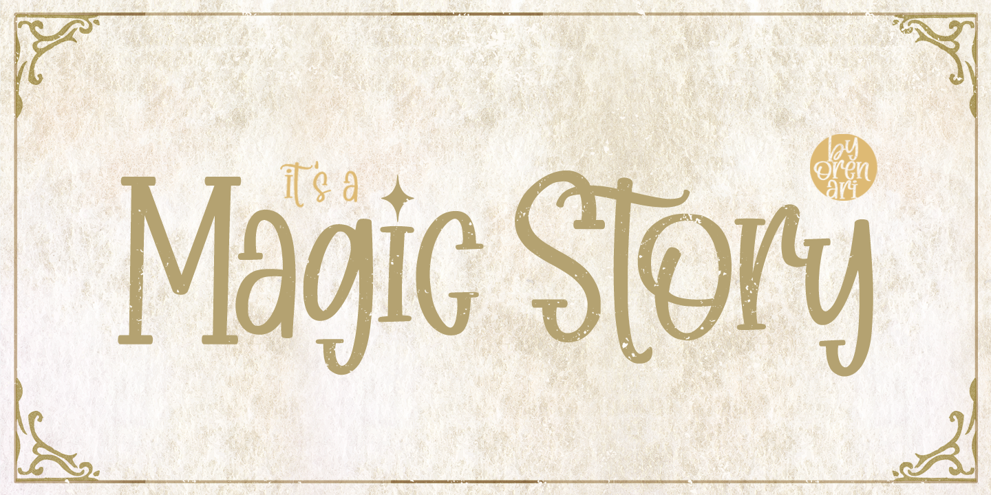 Beispiel einer Magic Story-Schriftart #9